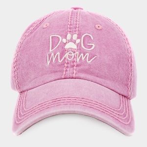 Pink Paw Dog Mom Cap Sun Hat